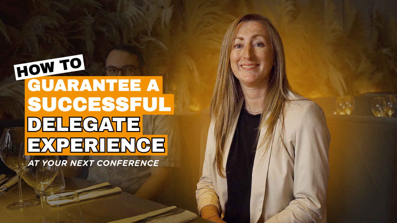 How to guarantee a successful delegate experience at your conference - video thumbnail featuring Faye Tanner